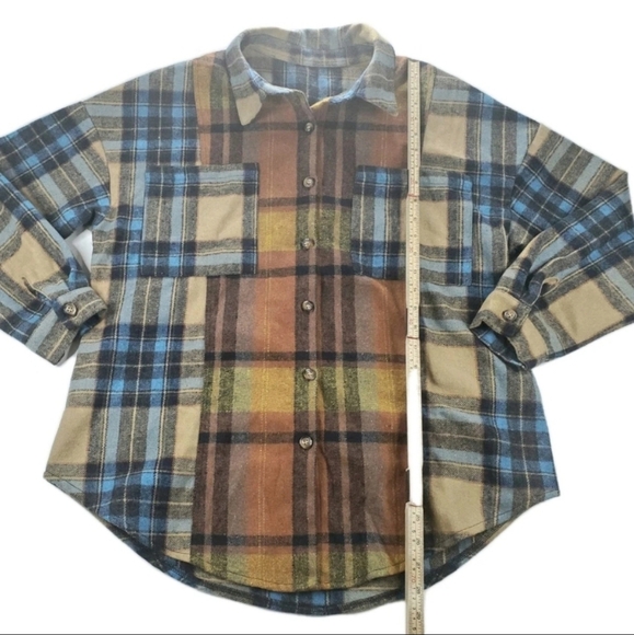 Unbranded Women's Button Down Shirt Plaid Large Multicolor - Picture 1 of 4